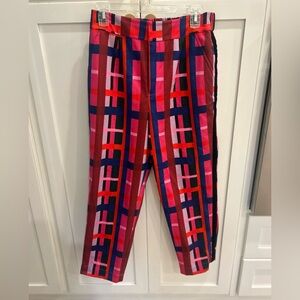 CROSBY by Mollie Burch Red and Pink Geometric Pajama Bottoms